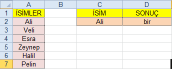 Dizi Formülleri İle Çalışmak - Microsoft Excel 1